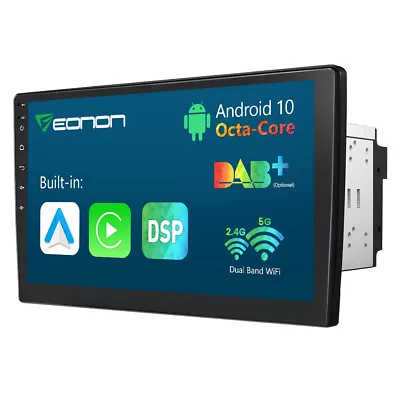 Android 10 8-Core 10.1 Inch Car Stereo Radio In Dash GPS Navi WiFi No-DVD Player • $193.84