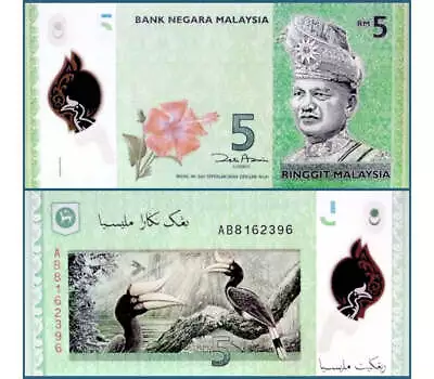 Malaysia 5 Ringgit 1 New Uncirculated 2010 Banknote • $3.25
