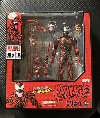 CARNAGE Action Figure No. 118 The Amazing Spider-Man Medicom Toy MAFEX NEW • $134.99