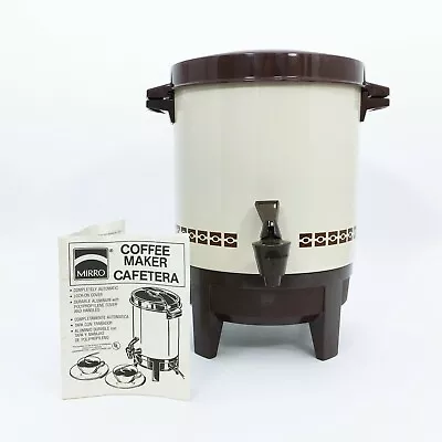 Vintage Coffee Maker Percolator MIRRO MATIC Electric 22 C Lid Instructions WORKS • $44.95