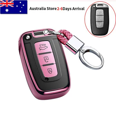 $26.99 • Buy Remote Smart Key Cover Case Shell Fob For Hyundai Accent Ix35 I30 For KIA Pink
