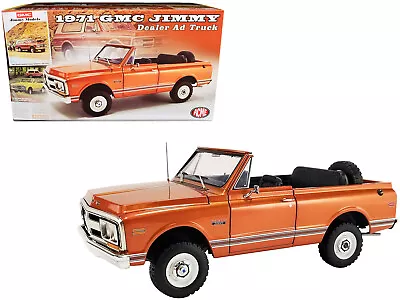 1971 GMC Jimmy Orange Metallic W White Top Dealer Ad Truck Limited Edition To 94 • $158.70