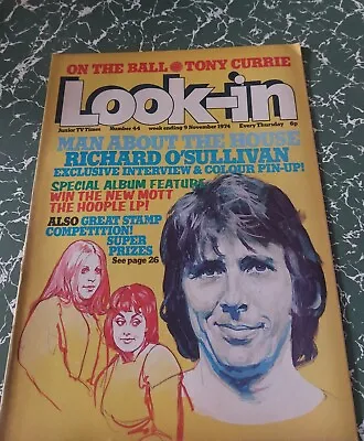 Rare LOOK IN Magazine 9th NOVEMBER 1974 Man About The House Tomorrow People 172 • £15