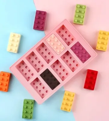 £2.99 • Buy Building Bricks Blocks Silicone Chocolate Bar Mould Cookies Fondant Jelly Mold