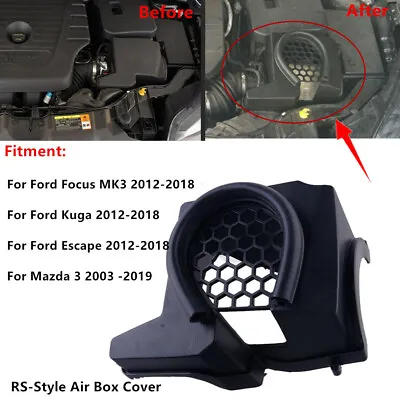 Hood Air Box Intake Filter Cover Trim Fit For Ford Focus MK3 RS Escape Mazda 3 • $30.20