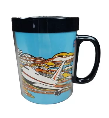 Vintage 1982 Thermo Serv Boeing 747   Building A Legend  10oz. Mug Aviation • $20