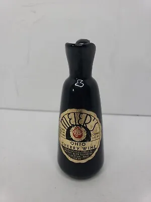 Rare Vtg Meier's Ohio Mini Sherry Wine Pitcher 4.5oz Empty Bottle Rare VGC • $19.57