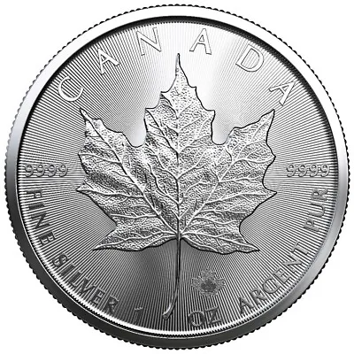 2023 $5 Silver Canadian Maple Leaf 1 Oz BU • $33.37