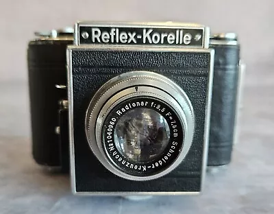 Reflex Korelle  120 Roll Film Camera Schneider Radionar F 35/ 75cm Lens • £145.99