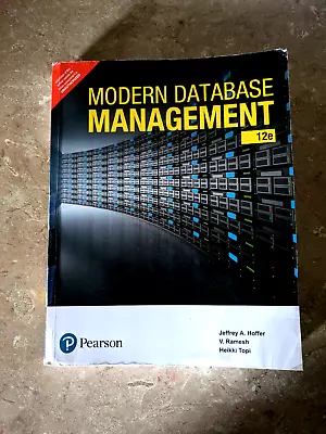 New:Modern Database Management By Jeffrey Hoffer 12th INTL ED (PB) FAST SHIP • $10.99