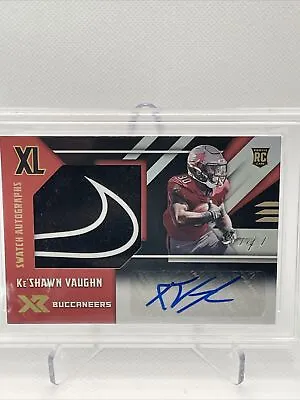 2020 Xl Keshawn Vaughn Swatch Auto Glove Super Prime 1/1 Rookie. Tb Bucs • $250