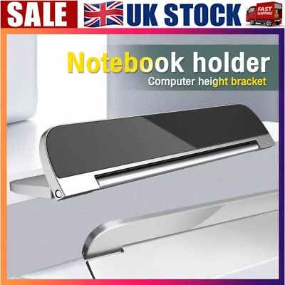 Foldable Laptop Stand Portable Adjustable Desktop Notebook Tablet Riser Holder • £12.46