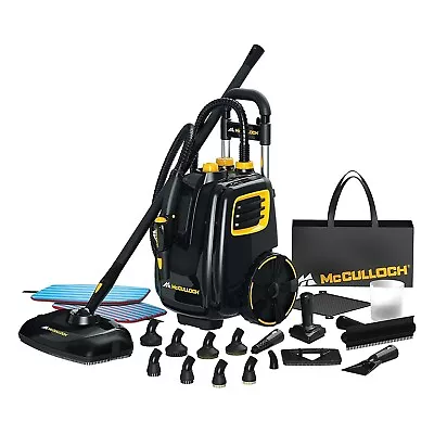 McCulloch 1500W Multipurpose Deluxe Canister Steam Cleaner W/ 23 Accessories • $169.88
