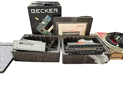 NOS Mercedes Benz W126 W124 W123 Radio & Amplifier & Cables BECKER Germany NOS • $2000