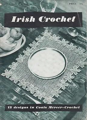 Irish Crochet~vintage Coats Mercer-crochet Booklet~12 Designs • £3.99