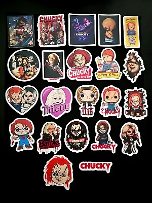 Chucky Stickers Child's Play Decals Horror Tiffany Bride Of Chucky Good Guy • $5