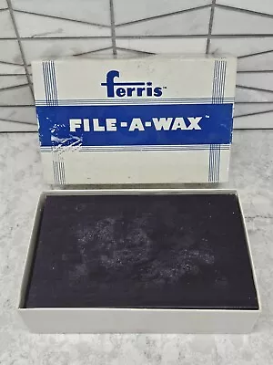 Carving Wax Ferris File-A-Wax Block Purple 1 Pound Jewelry Model Making Vintage • $25.19