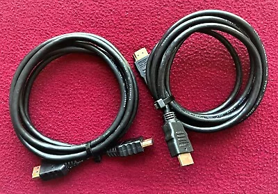 (2) 6 Ft. High-Speed HDMI Cables ~ E119932-T UR AWM STYLE 20276 ~ 80°C 30V VW-1 • $19.85