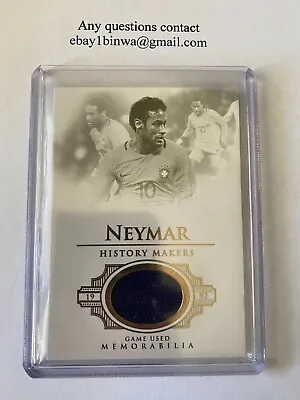 $120 • Buy 2018 Futera Unique History Makers Game Worn Neymar 02/34 Barcelona