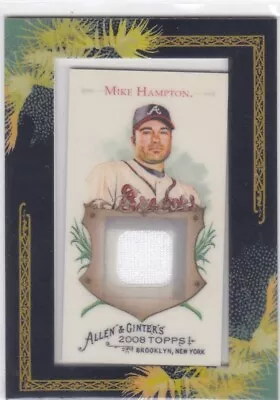 2008 Topps Allen & Ginter Mike Hampton Framed Jersey Relic Card Atlanta Braves • $5