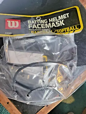 New Wilson Batting Helmet Baseball/Softball Face Mask A3059 • $18.99