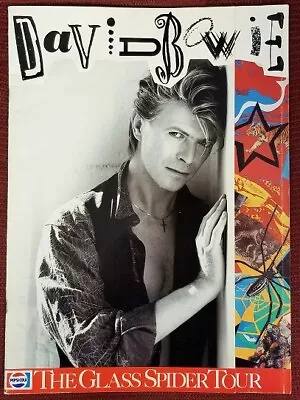 David Bowie - Vintage 1987 Glass Spider Tour Concert Program Book - Mint Minus • $18