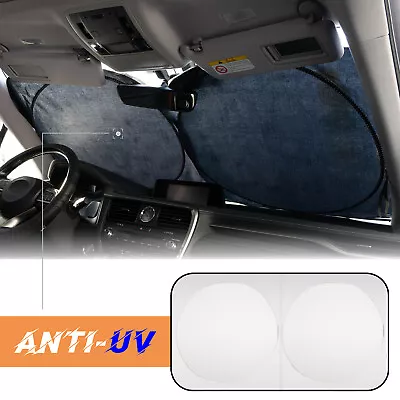 Car Van Windshield Sun Shade Foldable Cover Auto Sun Visor Block Heat Protection • £5.89