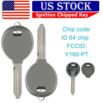 2 Ignition Key For 1999 2000 2001 2002 2003 2004 Jeep Grand Cherokee Fob Y160-PT • $12.65
