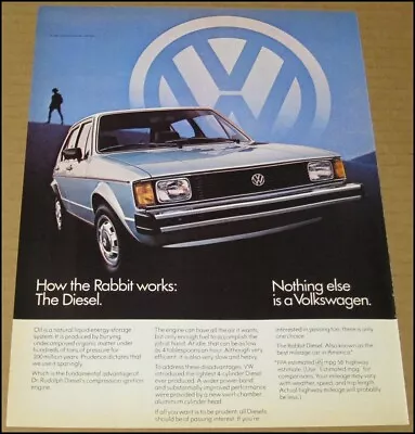 1982 Volkswagen Rabbit Print Ad Car Automobile Advertisement Vintage VW Auto • $11.59