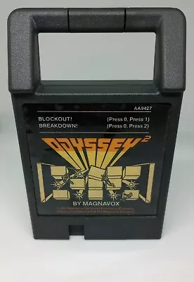 Blockout Breakdown (Magnavox Odyssey 2 1980) Cartridge Only Cleaned Tested • $4.99