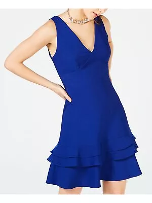 TEEZE ME Womens Blue Sleeveless Mini A-Line Evening Dress Juniors Size: 78 • $12.99