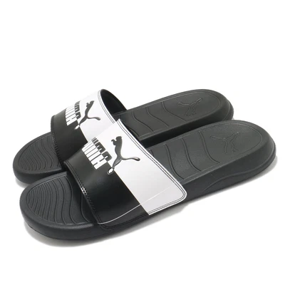 $93.50 • Buy Puma Popcat 20 Split Black White Men Unisex Slipper Slide Sandal Shoes 380674-01