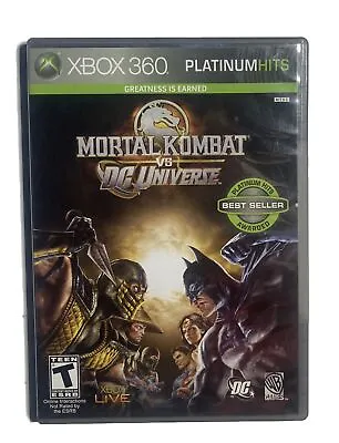 Microsoft Xbox 360 Mortal Kombat Vs. DC Universe 2008 CIB Complete W/ Manual • $13