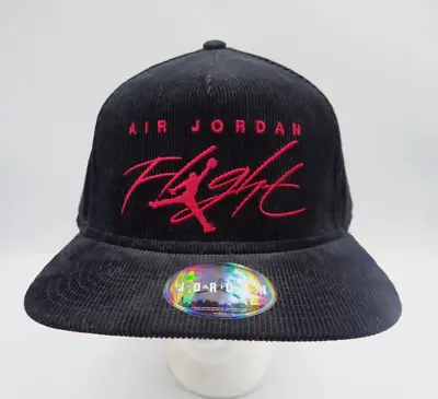 Air Jordan Flight Corduroy Hat Jordan True Strapback Cap Script Logo W/ Sticker • $53.97