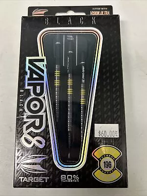 Target Vapor 8 Black (yellow) Soft Tip Darts 18g 80% Tungsten • $58