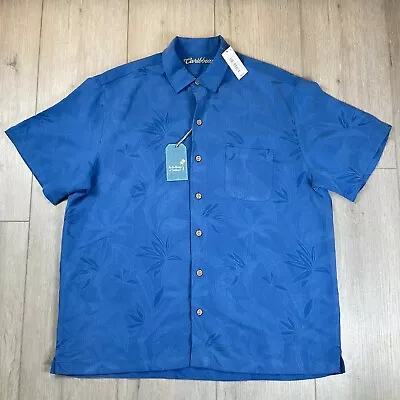 Roundtree & Yorke Carribean Embroidery AOP Hawaii Button Up Shirt Mens XL NWT • $27.60