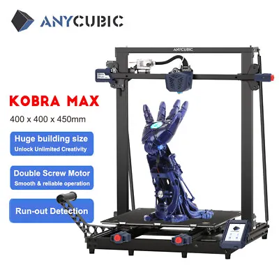 $799 • Buy ANYCUBIC Kobra Max 3D Printer Smart Auto-leveling Huge Build Size 400*400*450mm
