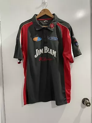 Jim Beam Racing Ford V8 Supercars Polo Shirt Size L (N) • $34.95