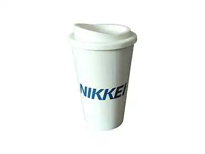 White Eco-Friendly  Reusable Travel Mug Drinking Cup Coffee Tea 330ml • £4.90