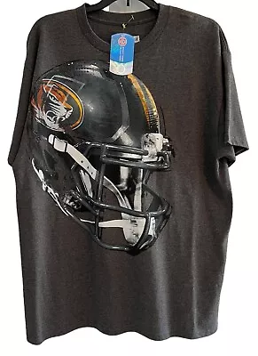 Mizzou Tigers Missouri Football T Shirt Majestic Helmet Logo Adult Size Large • $17