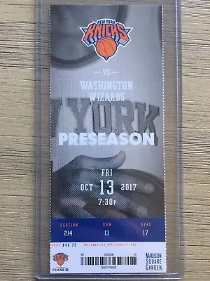 2017-18 New York Knicks NBA Official Mint Ticket Stubs - Pick Any Game! • $9.99