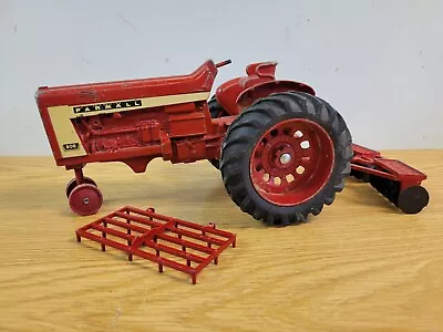 Vintage 1970s Ertl McCormick Farmall 806 Red Tractor W/ Plow • $32