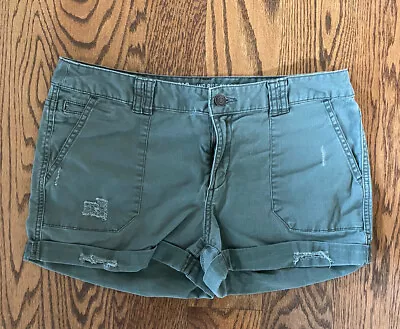 Mossimo Supply Co Stretch Green Mid Rise Shorts Size 6 • $6