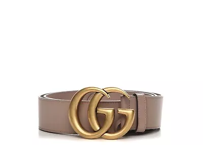 £190 • Buy Gucci GG Marmont Wide Thick Belt In Dusty Pink - Size 95