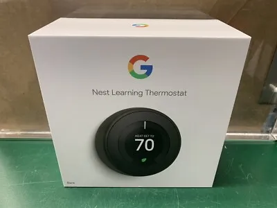 Google Nest T3018US Smart Learning Thermostat - Black - Incomplete (E10024205) • $65