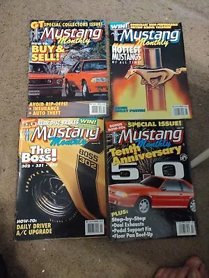 Lot Of 4 Mustang Monthly Magazines. 1991-1992. • $12