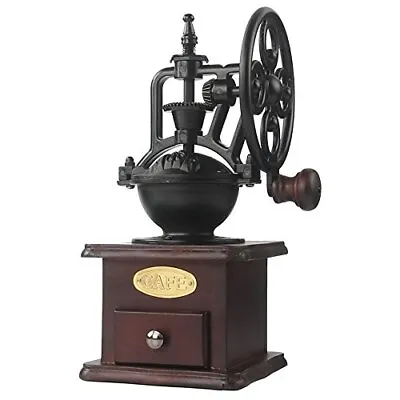 MOON-1 Manual Coffee Grinder Antique Cast Iron Hand Crank Coffee Mill With Gr... • $44.40