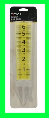 TAYLOR Outdoor RAIN SPRINKLER GAUGE Clear VU Ground/Post Mount 5  Cap 2702N  • $9.90