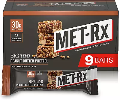 MET-Rx Big 100 Colossal Protein Bars Great As Healthy Meal Replacement Snack • $29.39