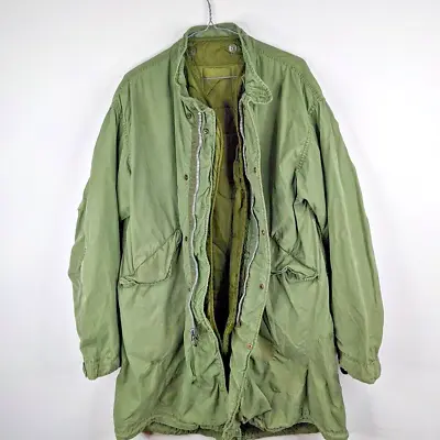 Vintage US Military M65 Fishtail Parka With Liner Fits Like L/XL • $79.42